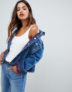 Джинсовая куртка с отделкой в клетку Blank NYC - Мульти