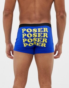Боксеры-брифы с принтом ASOS DESIGN - Синий
