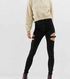Черные джинсы скинни с завышенной талией ASOS DESIGN Tall Ridley - Черный