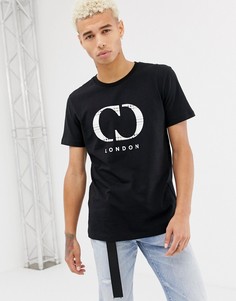 Черная футболка с логотипом в клетку Criminal Damage - Черный