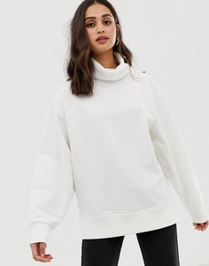 Белый свитшот с высоким воротом ASOS DESIGN - Белый