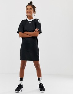 Платье с логотипом-трилистником Adidas Originals - Черный