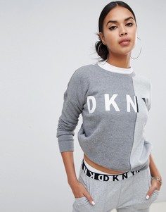 Свитшот с логотипом DKNY - Серый