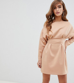 Платье мини на одно плечо ASOS DESGIN Petite - Розовый