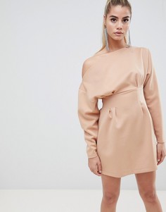 Платье мини на одно плечо ASOS DESIGN - Розовый