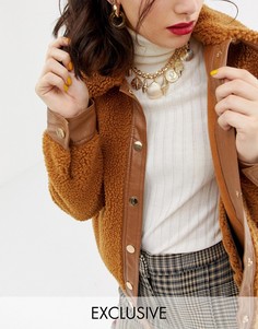 Ожерелье с подвесками Reclaimed Vintage inspired - Золотой