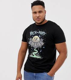 Футболка с принтом Rick and Morty ASOS DESIGN Plus - Черный