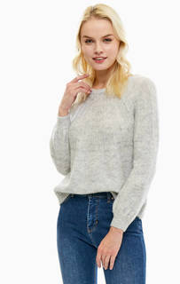 Джемпер серого цвета с длинными рукавами Only