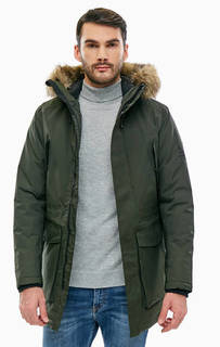 Куртка цвета хаки с карманами и капюшоном Jack & Jones