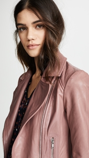 BB Dakota Wild Ride Leather Moto Jacket