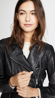 BB Dakota Wild Ride Leather Moto Jacket