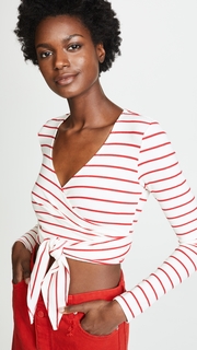 Flynn Skye Wrap Ribbed Top