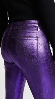 LAGENCE Margot High Rise Skinny with Crackle Foil