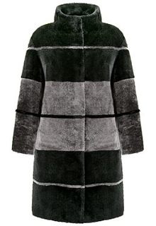 Шуба из овчины, утепленная синтепоном Virtuale Fur Collection