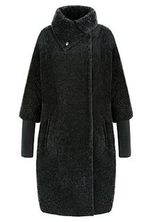 Шуба из овчины со съемными рукавами Virtuale Fur Collection