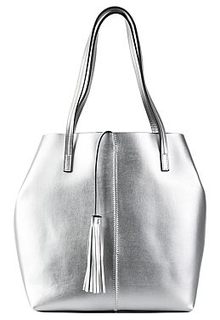 Сумка из металлизированной кожи La Reine Blanche