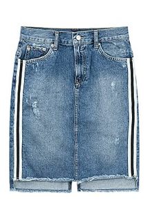 Джинсовая юбка с лампасами Pepe Jeans London