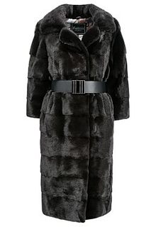 Пальто из аукционного меха норки KOPENHAGEN FUR Fellicci