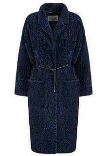 Пальто из овчины с поясом Virtuale Fur Collection