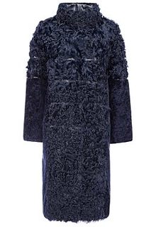 Утепленное пальто из овчины и меха козлика Virtuale Fur Collection