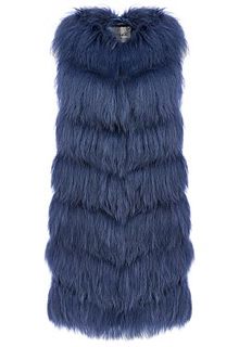 Жилет из меха козлика с отделкой кожей Virtuale Fur Collection