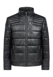 Кожаная куртка на синтепоне Urban Fashion for men