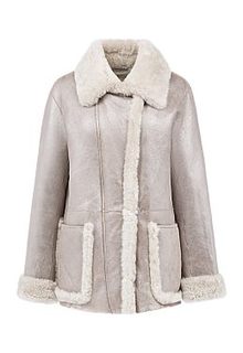 Дубленка из овчины на молнии La Reine Blanche