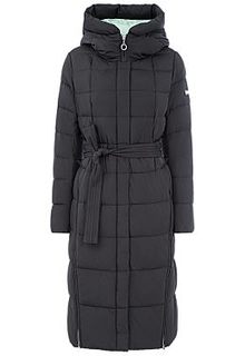 Пальто на искусственном пуху с поясом La Reine Blanche
