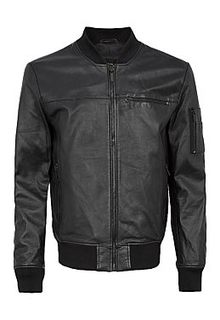 Кожаная куртка-бомбер Urban Fashion for men