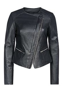 Куртка из натуральной кожи La Reine Blanche