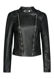 Куртка из натуральной кожи La Reine Blanche