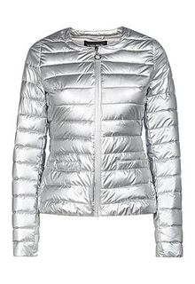 Серебристая куртка на искусственном пуху La Reine Blanche