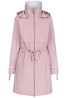 Розовый плащ с капюшоном LE Monique