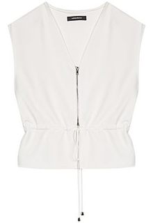 Короткий жилет на молнии La Reine Blanche
