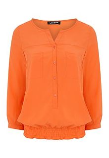 Оранжевая блузка La Reine Blanche