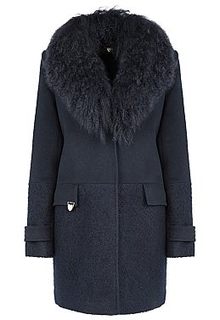 пальто с мехом ламы Acasta