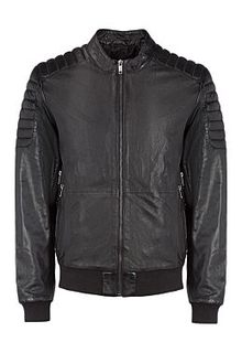 Утепленная кожаная куртка Urban Fashion for men