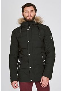 Утепленная куртка с отделкой мехом енота Urban Fashion for men