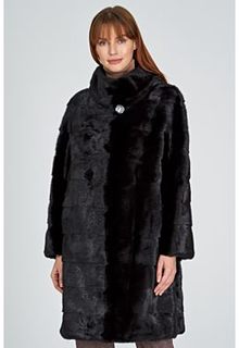 Норковая шуба с воротником-стойкой Flaumfeder