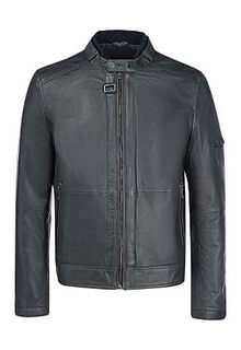 Мужская кожаная куртка на синтепоне Urban Fashion for men