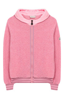 Шерстяной кардиган с капюшоном Moncler Enfant