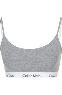Хлопковый бюстгальтер с логотипом бренда Calvin Klein Underwear