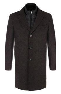 Шерстяное пальто с подстежкой BOSS