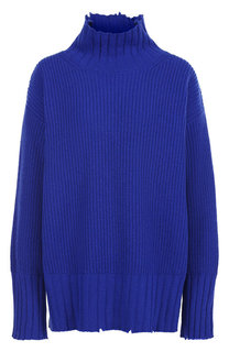 Шерстяной пуловер с воротником-стойкой MSGM