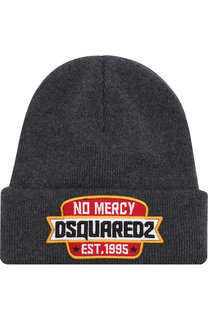 Шерстяная шапка с нашивкой Dsquared2