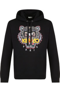 Хлопковое худи с аппликацией Kenzo