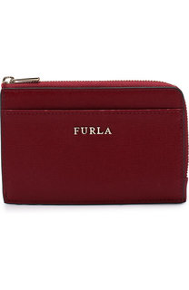Кожаный футляр для кредитных карт с отделением на молнии Furla