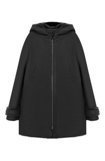 Двусторонняя дубленка с капюшоном Loro Piana