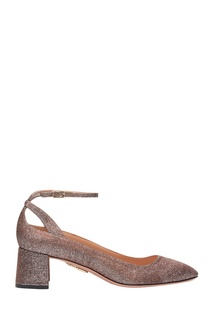 Туфли Rivoli Pump 50 с глиттером Aquazzura