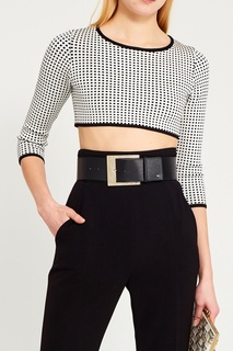 Короткий джемпер с рисунком Elisabetta Franchi